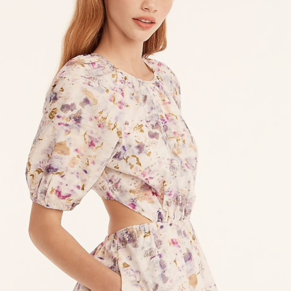 FLORA OBSCURA X J.CREW SIZE 4 NEW W/ TAGS KALEIDOSCOPE FLORAL - Picture 3 of 4